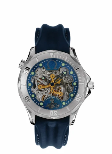Omega Seamaster Diver 300M Automatic 41 White Gold / Skeleton / Leather / 50th Anniversary 2942.80.03 (29428003)